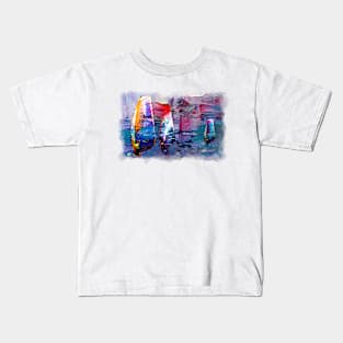 The Art Of Windsurfing 01 Kids T-Shirt